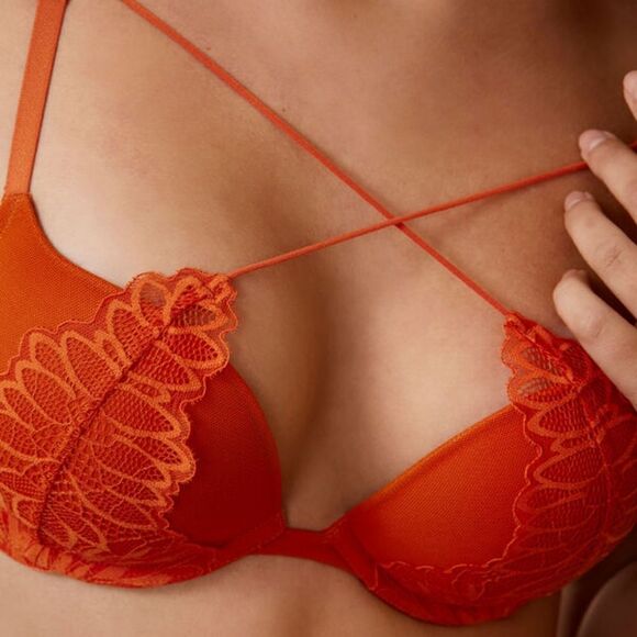 New With Tag La Senza Size 32DDD Beyond Sexy Classic Plunge Push Up Bra - Picture 4 of 13